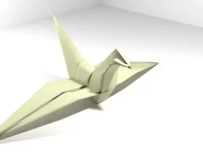 Origami - Bird 3D model