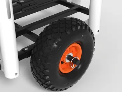 VEVOR BEACH FISHING CART Low-poly 3D model