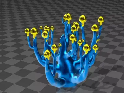 moon  mushroom tree 3D model