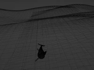 Animated Cartoony Dolphin  Low-poly 3D model