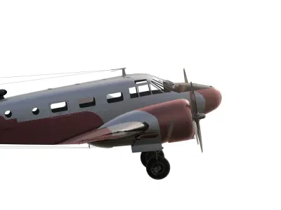 Piston engined aircraft 3D model