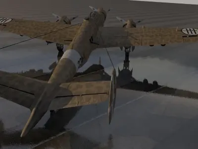 CANT Z-1007 bis-B Alcione 3D model