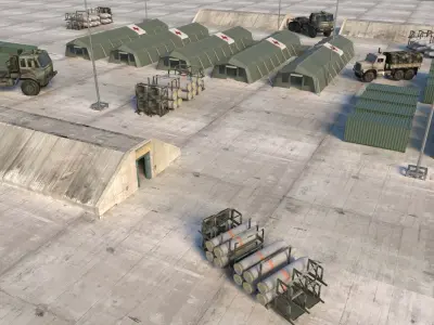 Military Bunker 3D Model 3D model