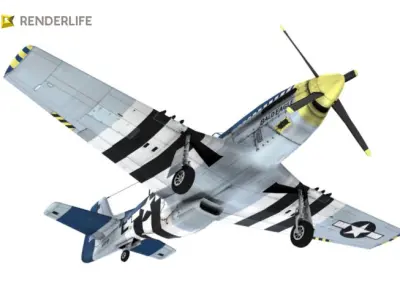 P-51-D Mustang 3D model