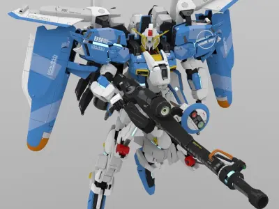 Ex-S Gundam 3D model