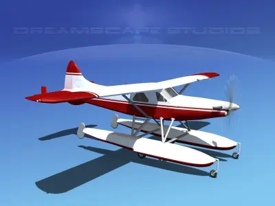 DeHavilland DHC-2 Turbo Beaver  V17 3D model