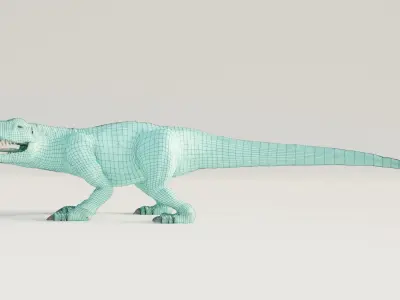Postosuchus dinosaur 3D model