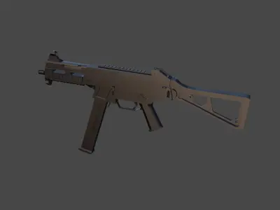 swat low poly rigged and anim Low-poly 3D model