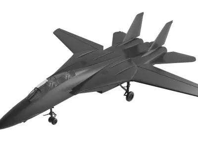 F14 tomcat Low-poly 3D model