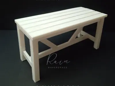 MINIATURE OUTDOOR BAR TABLE FOR 1 12 DOLLHOUSE 3D print model