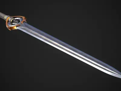 Sword A7 Low-poly 3D model