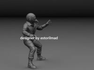 NATO EUROFIGHTER TYPHOON AIRCRAFT PILOT v3 3D print model