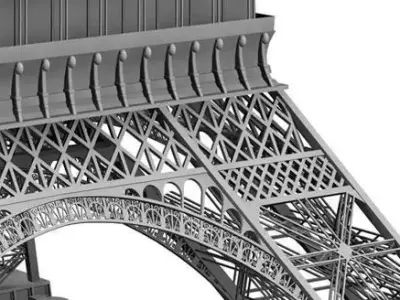 Eiffel Tower Paris 3D model