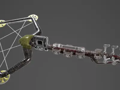 crossbow flying robot Low-poly 3D model