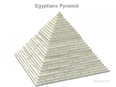 Pyramid egyptian 3D model