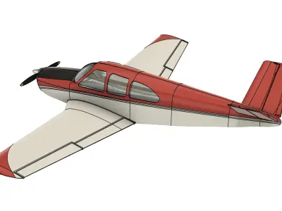Beechcraft BONANZA scale model - 3D printing files 3D print model