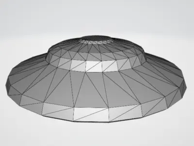 UFO Flying Saucer Alien Spaceship Low-poly 3D model