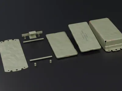 Real Scale Kontakt-1 ERA worn Full interior Low-poly 3D model