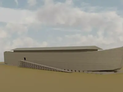 The Ark 3D Model boat Free 3D model