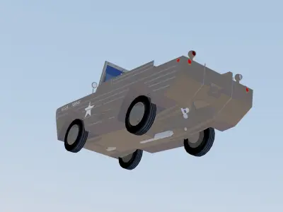 Jeep GPA USA Army 3D model