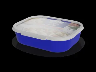 Soups and broths Chicken and Dumplings Low-poly 3D model