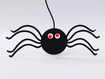 Hanging spider decoration 3d model 3D model