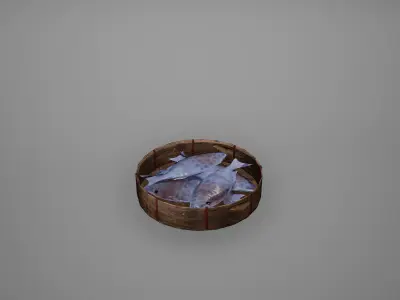 Viking Fish Low Poly Game Ready Low-poly 3D model