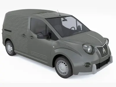 Citroen Berlingo 2CV Fourgonnette 2023 3D model