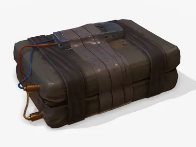 C4 Explosive Low-poly 3D model