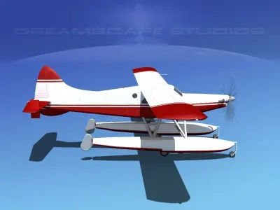 DeHavilland DHC-2 Turbo Beaver  V17 3D model