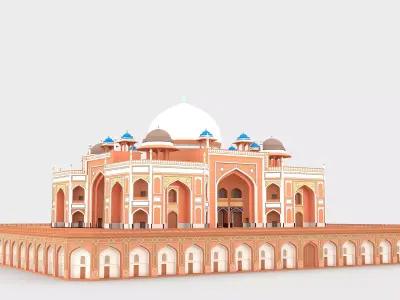 Humayun Tomb 3D model