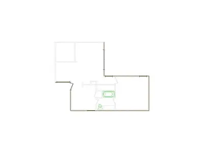 Detailed Exterior Sketch by Interior - 501-750 SF - Xactimate 3D model