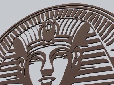 Egyptian Symbols - 054 - A - Topology Low-poly 3D model