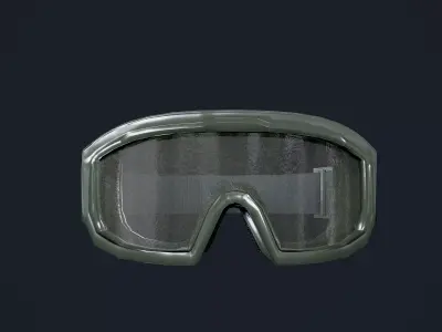 Military Gear Equipment Goggles Game Ready Low-poly 3D model