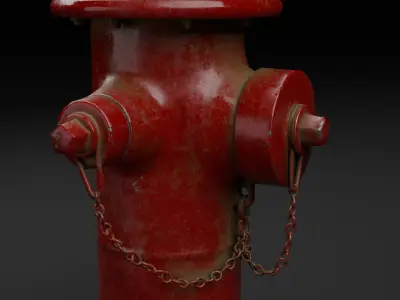 Fire Hydrant Free low-poly 3D model