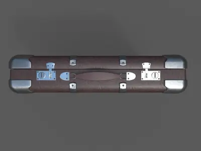 Low Poly Valise 2 suitcase Low-poly 3D model