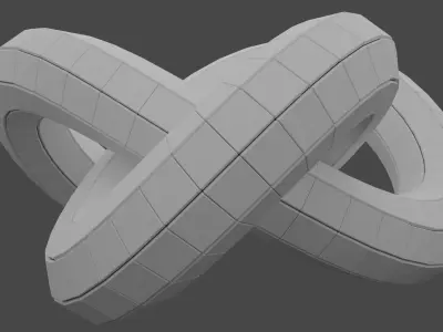 Twisted Hardsurface Knot Free 3D print model