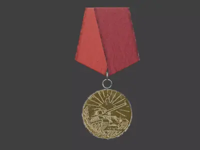 Dayz inspired Post soviet collectible medals Low-poly 3D model