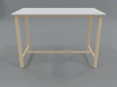 Kitchen Table Free low-poly 3D model