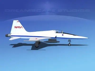 Northrop F-5E Tiger NASA 3D model