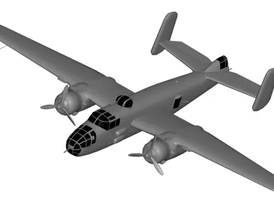 North American B-25 Mitchell 3D model