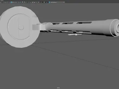 Low Poly Suomi KP31 SMG 3D Model Low-poly 3D model