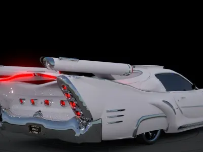 Flying scifi restomod  3D model