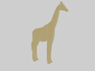 Rigged Giraffe Free low-poly 3D model