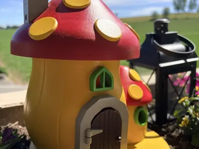 Embercap Cottage Classic - Modular Glowing Mushroom House STL 3D print model