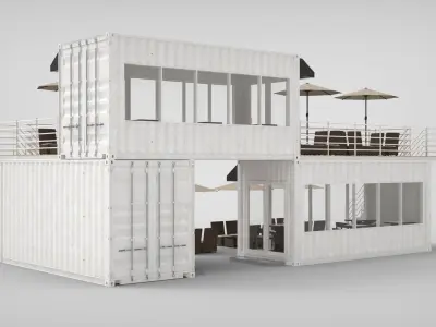 Commercial Shipping Container 3D model