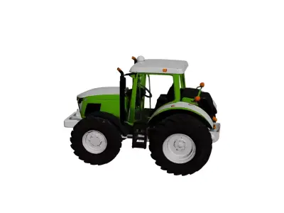 Generic Modern Farm Tractor Big Wheel Agricultural Tractor 3D model