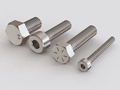 Nuts Blots and Screws vol 02 3D model