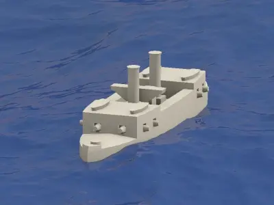 Brazilian Ironclad Cabral 3D print model