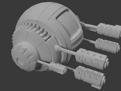 SciFi Robotic Pod 3D model